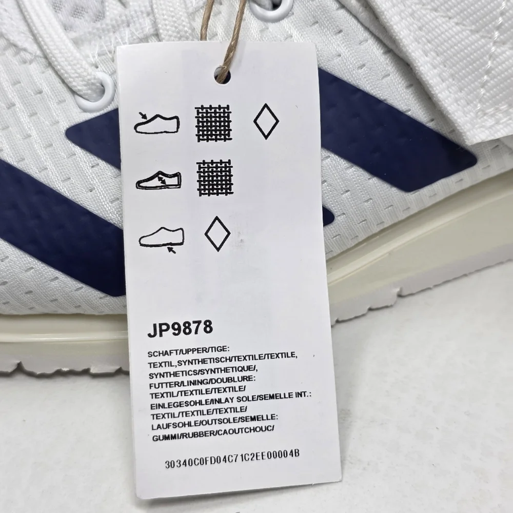 Adidas Powerlift 5 Weightlifting Shoes Men's Size 5 White Blue Orange JP9878 New